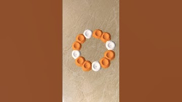 Simple Rangoli | Satisfying Rangoli | Easy Rangoli Tips | ASMR #rangoli #satisfying #asmr #art