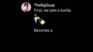 TheBigGuap does a magic trick.