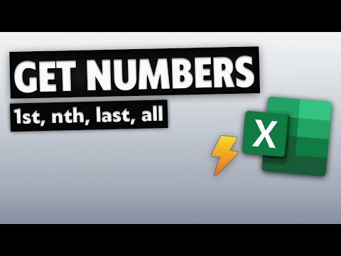 Extract numbers from cell in Excel (First, Last, Nth, or All) FAST!