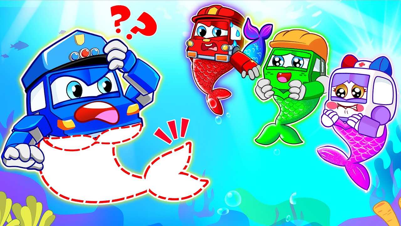 Where is My Tail? | Putri Duyung Kehilangan Ekornya 🧜‍♀️ | Belajar Warna | Robosquad Kartun