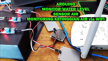 Arduino Monitoring water level / ketinggian air via wifi ethernet webserver