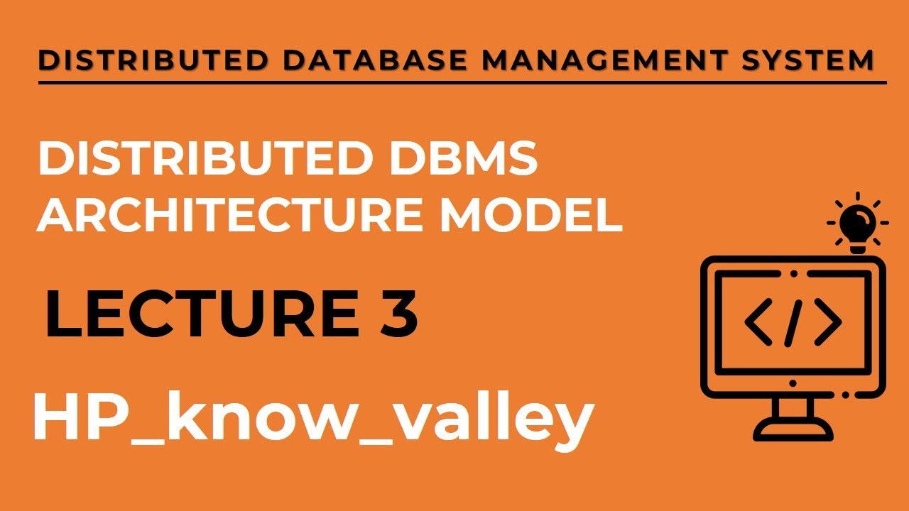 DDBMS Architecture Model || Hindi || Distributed DBMS - YouTube