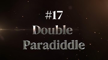 #17 Double Paradiddle