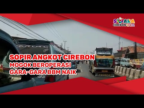 Sopir Angkot Cirebon Mogok Beroperasi Gara Gara BBM Naik