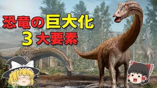 【ゆっくり解説】見れば丸分かり！ 恐竜を巨大化させて３大要素とは？