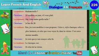 dialogue en français N° 226