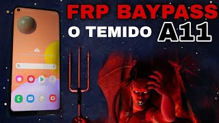 frp bypass google accont A11 remover conta Google A11 /  A115M Android 10 patch março