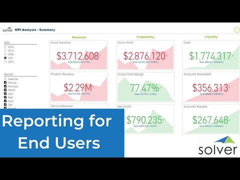 Solver Reporting and Analysis | User Overview of Software