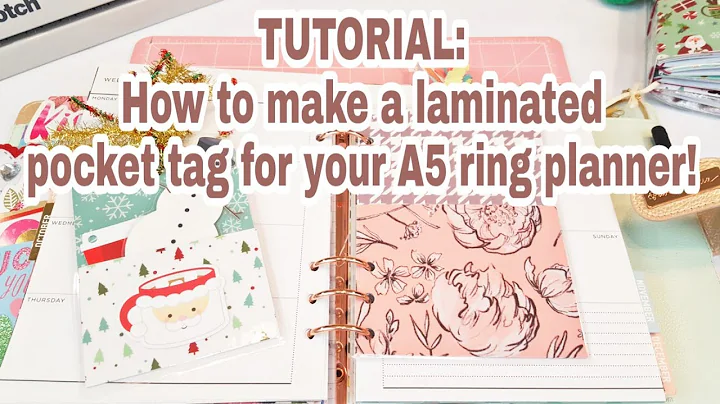 TUTORIAL: How to make a laminated pocket tag for your A5 ring planner | Planning With Eli