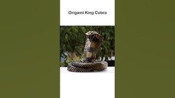 Origami KING COBRA in a minute #shorts