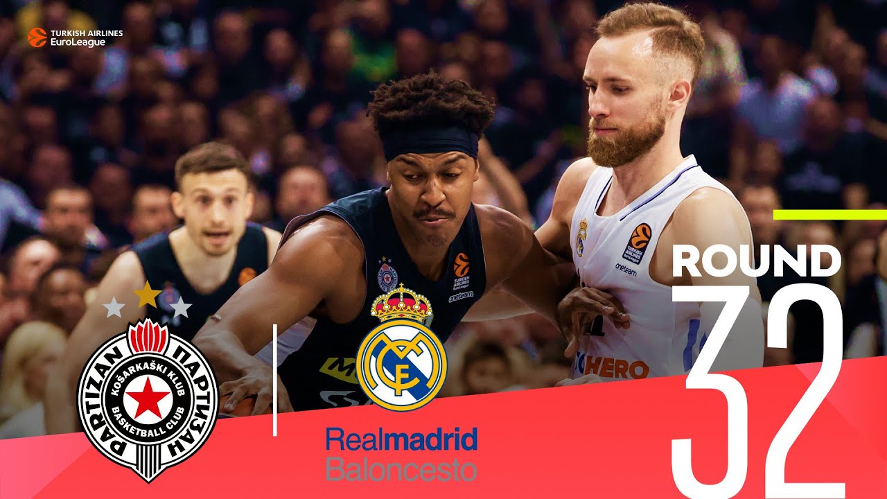 Partizan takes a crucial win over Real Madrid! Round 32, Highlights