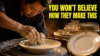 Beautiful ceramic dinnerware manufacturing process! Mass production factory!