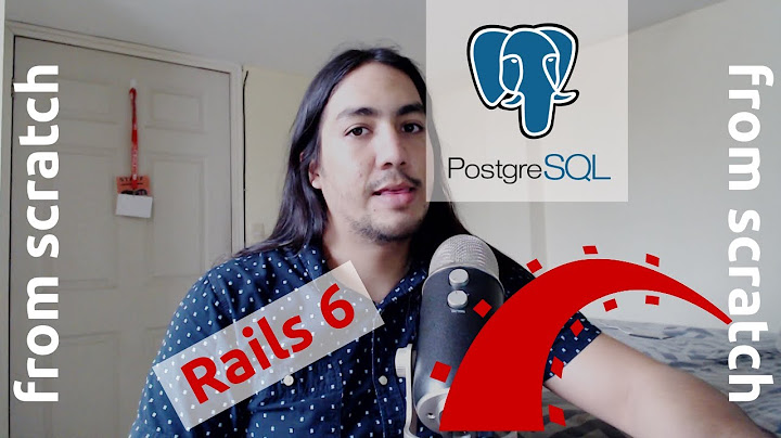 How to setup PostgreSQL on Rails 6