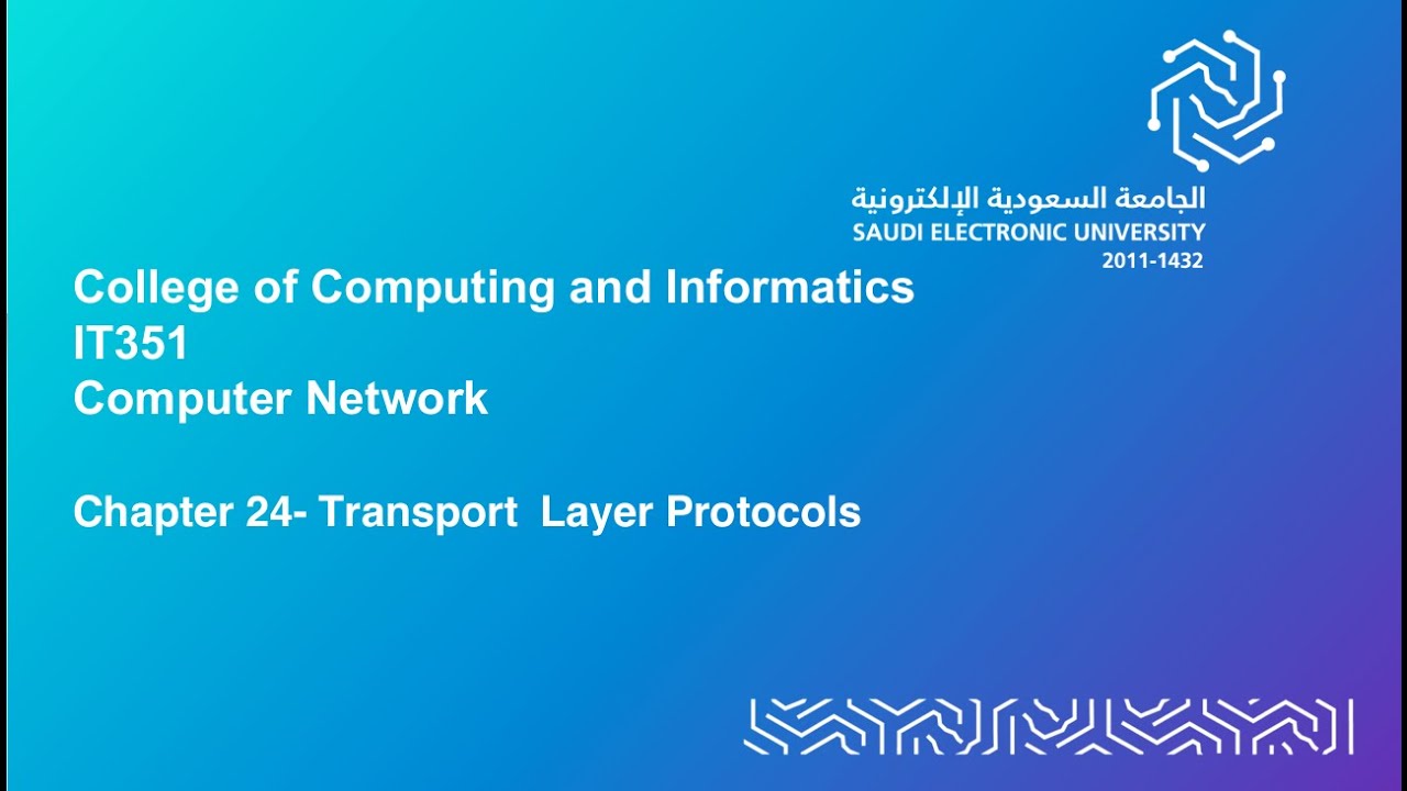 Module 12 : Transport Layer Protocols - YouTube