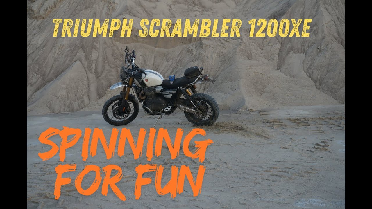 Having fun riding Triumph Scrambler 1200 XE #triumphscrambler #scrambler #bikelife #spinning #spin