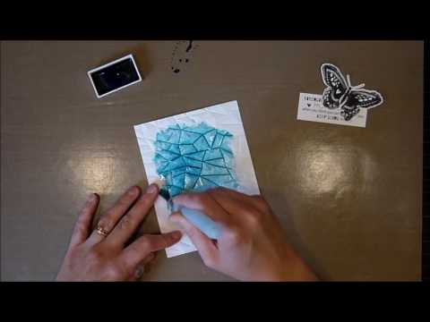 Unity Stamp Co Quick Tip -  Watercoloring and Embossing Folders