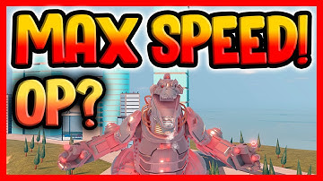 How Fast Is MAX RPO MECHAGODZILLA? - Roblox Kaiju Universe