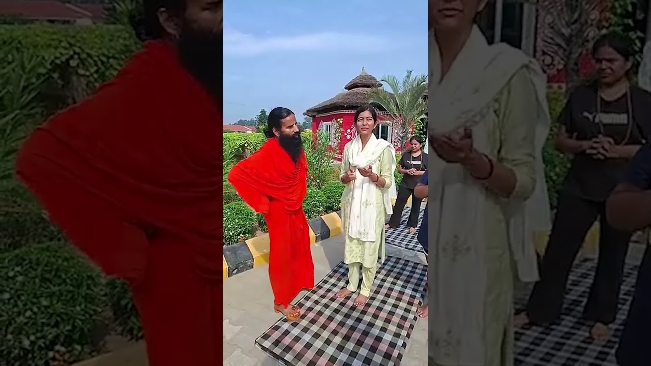 श्वेता जी ने डिस्क हर्निएशन ठीक कर लिया || Swami Ramdev