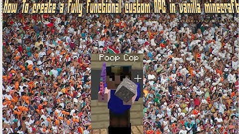 How To Make Custom NPCs in vanilla Minecraft {1.9, 1.10}