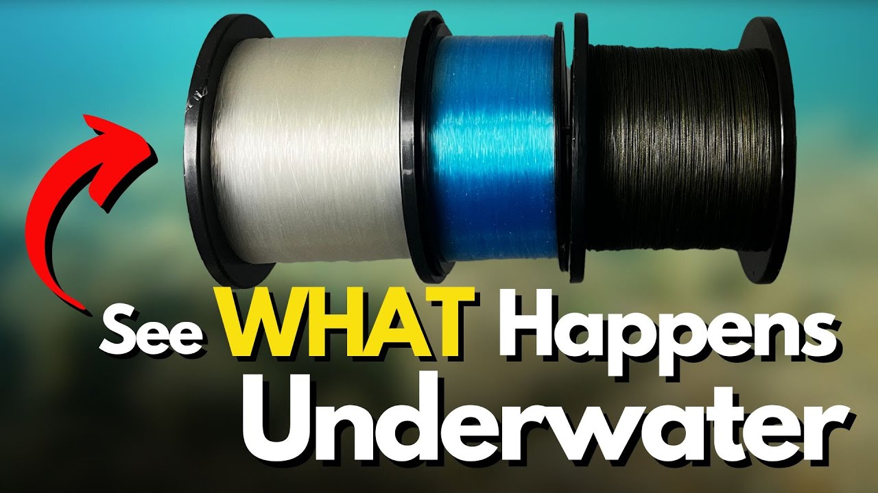 Какая леска САМАЯ незаметная на поверхности? (Подводный вид)