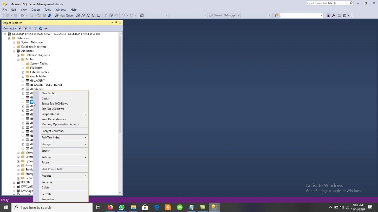 Getting Start with SQL SERVER SQL Server Management Studio - YouTube