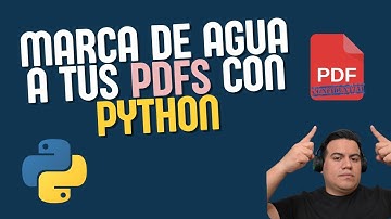 Cómo poner marca de agua en PDF con Python | Tutorial PyPDF2 | Fácil y útil