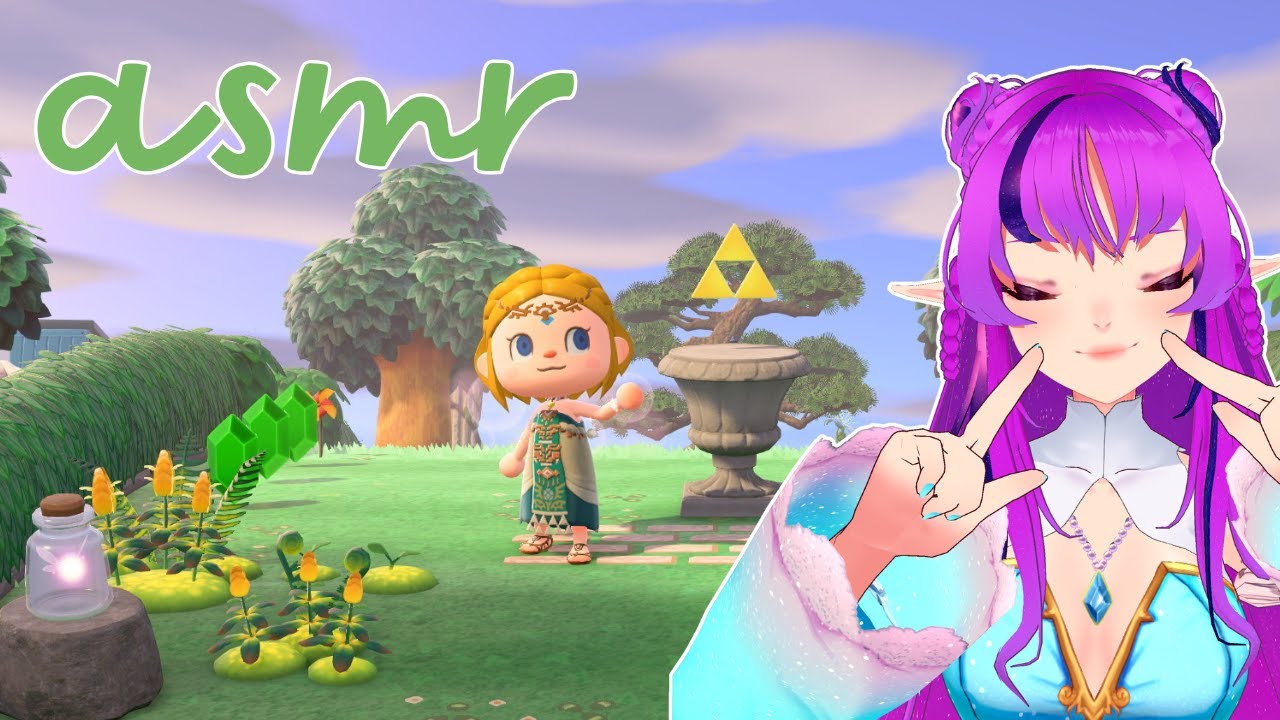 [ASMR] Redecorando minha ilha no Animal Crossing New Horizons 🍃 (área de Zelda e praça fofa)