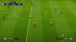 Brasil x Holanda Game play Pes 2021 ps4