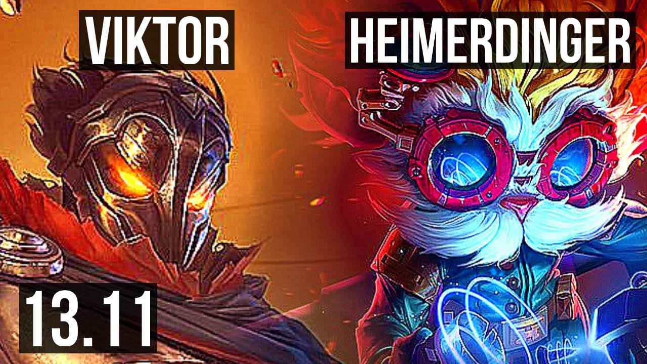VIKTOR vs HEIMERDINGER (MID) 2/0/5, 300+ games KR Master 13.11