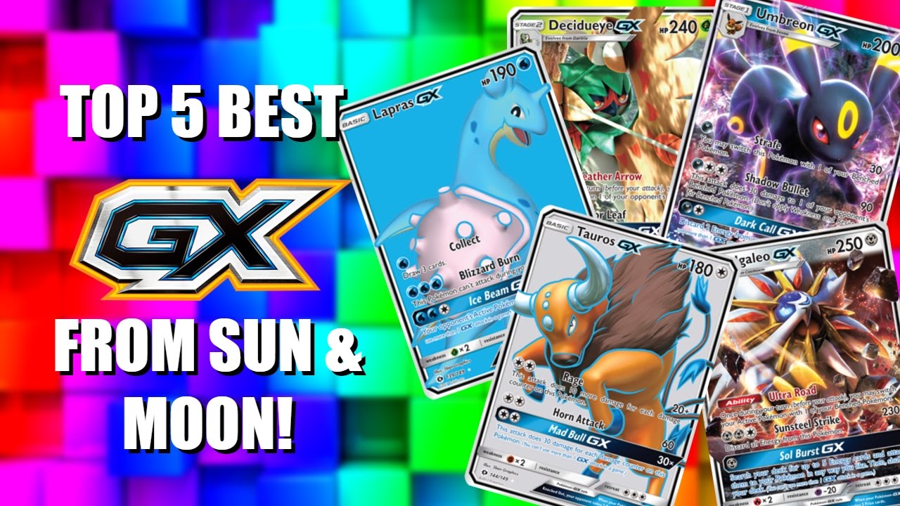 Pokemon TCG, The Top 5 Best GX Cards from Sun and Moon!! W/ Facecam