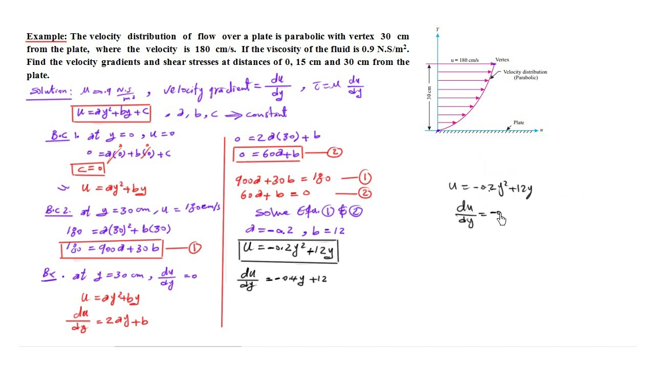 محاضرة -5 -الفصل الاول خواص الموائع -  اللزوجة-الجزء الرابع properties of fluids - viscosity-part 4