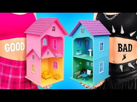 1-STAR VS 5-STAR DIY MINIATURE HOUSE 📦 Cheap vs Billionaire Room Makeover By YayTime!