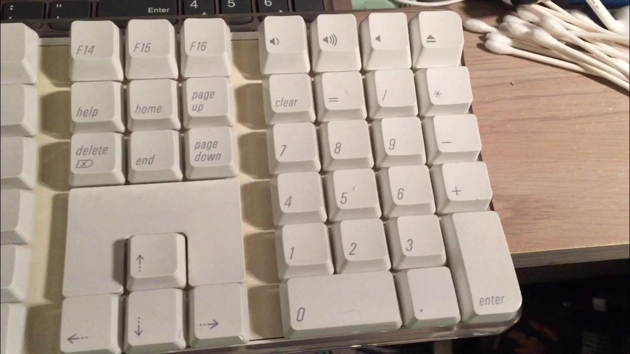 Apple iMac Keyboard A1048 Cleaning YouTube