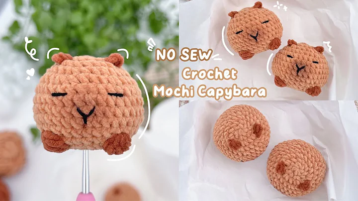 NO SEW 🌱 How To Crochet Mochi Capybara 🍊| Step By Step tutorial | Beginners Friendly | Quick & Easy