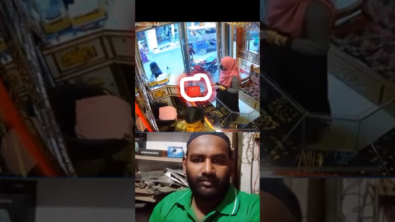 Theft from gold shop, watch the end 