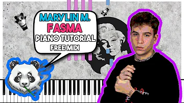 MARYLIN M. - FASMA - FREE MIDI Piano Tutorial