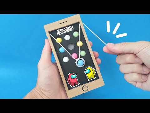 Funny😊iPhone iOS App Game? Cardboard Arts and Crafts Challenge with Among Us