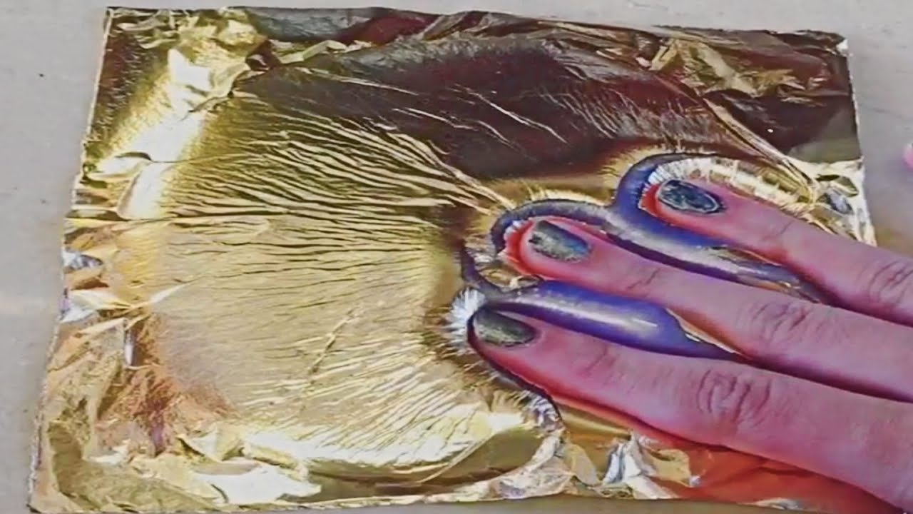 GOLD Foil Slime Mixing - Satisfying Slime ASMR!!!