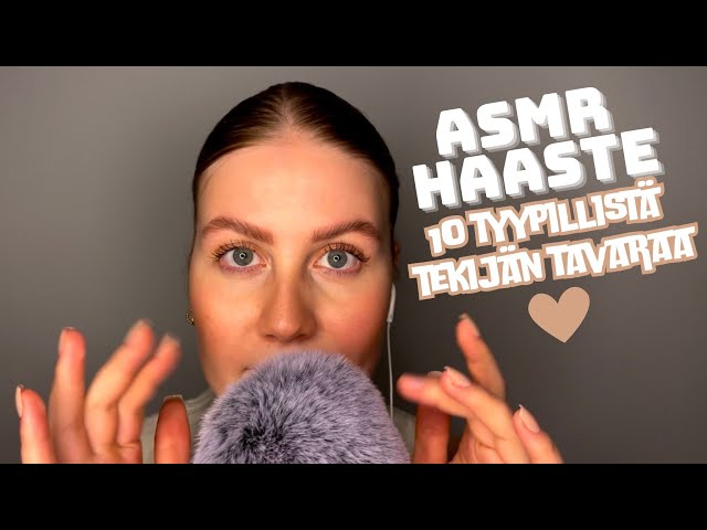 ASMR HAASTE | 10 tyypillistä tekijän tavaraa | asmr suomi