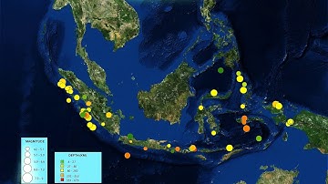 Animated Indonesian Earthquakes Map