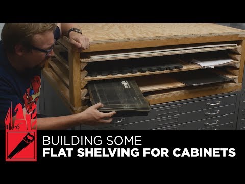 Making Flat Storage Shelves -- Woodworking