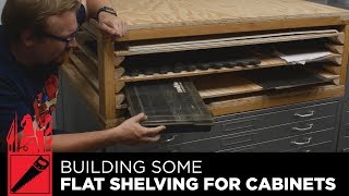 Making Flat Storage Shelves -- Woodworking