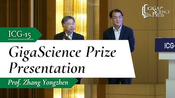 ICG GigaScience Prize Presentation to Prof Zhang Yongzhen