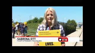 AFA on WKEF: PSA Flight Attendants Picket at DAY