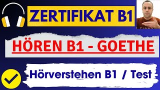 B1 Prüfung Hören / Goethe Deutschprüfung Teil Hörverstehen / test b1 hören 2024