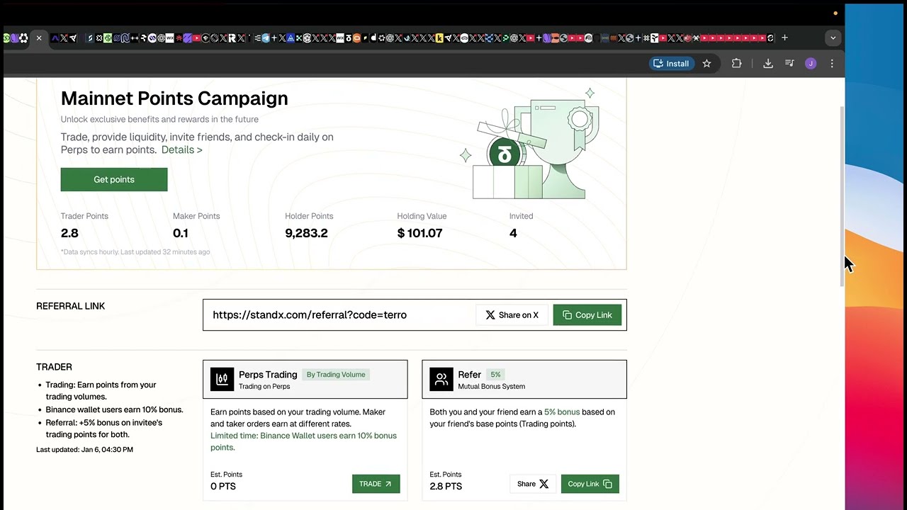 Standx Airdrop - Earn This Perp DEX Airdrop Without A Trade