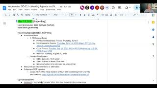 Kubernetes SIG CLI 20230517