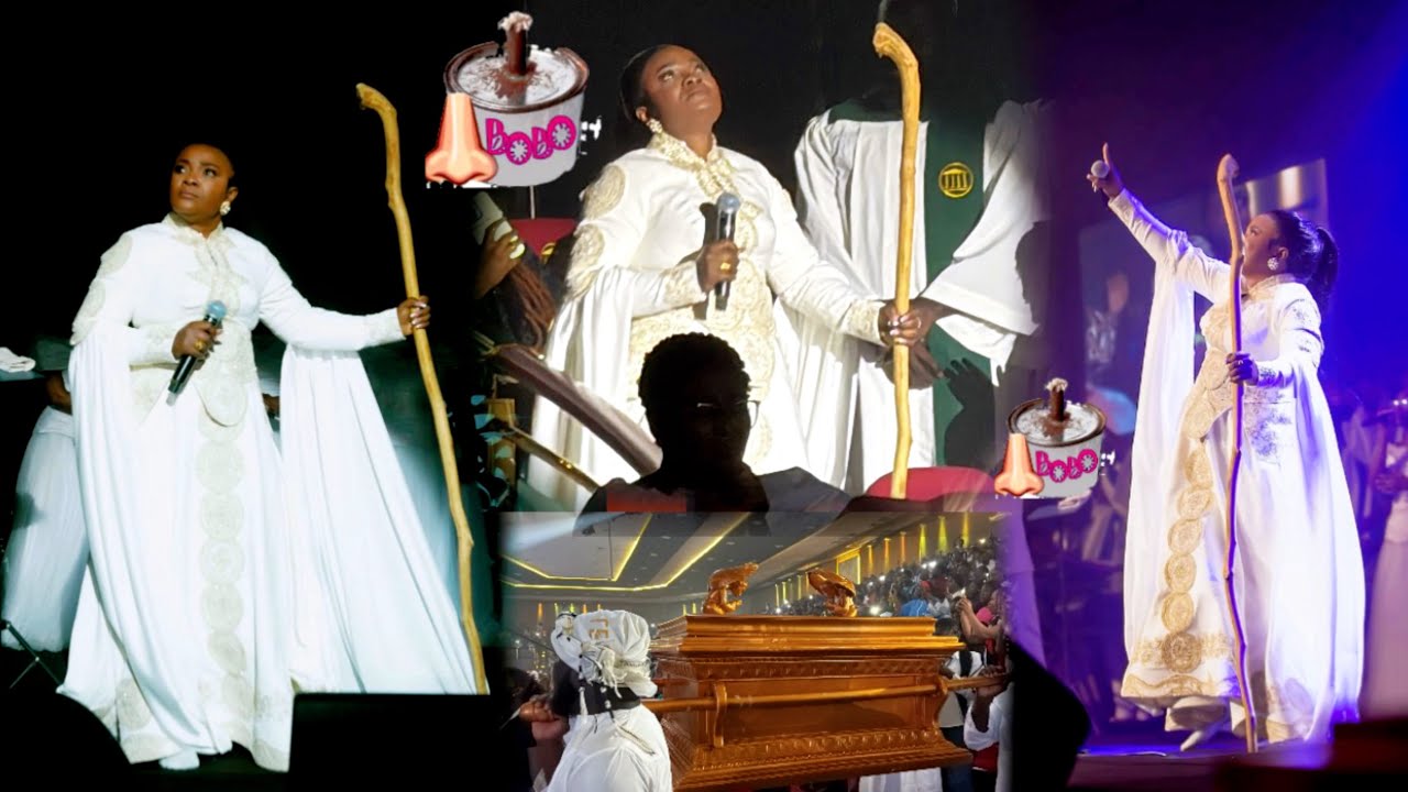 Watch how Ohemaa Mercy and her Covenant box appeared at the Tehillah ...
