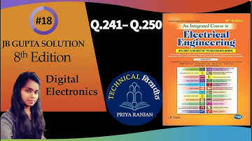 JB GUPTA Digital Electronics | Digital Electronics JB GUPTA | 8th edition (Q.241 - Q. 250) #18