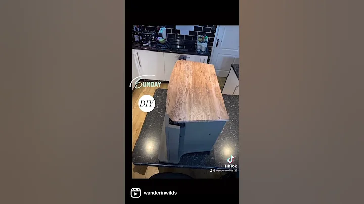 DIY - giving an old black TV cabinet using Decufix...